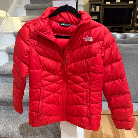 The North Face Jackets & Blazers - The North Face Vibrant Red Goose Down Quilted Jacket Size Medium
